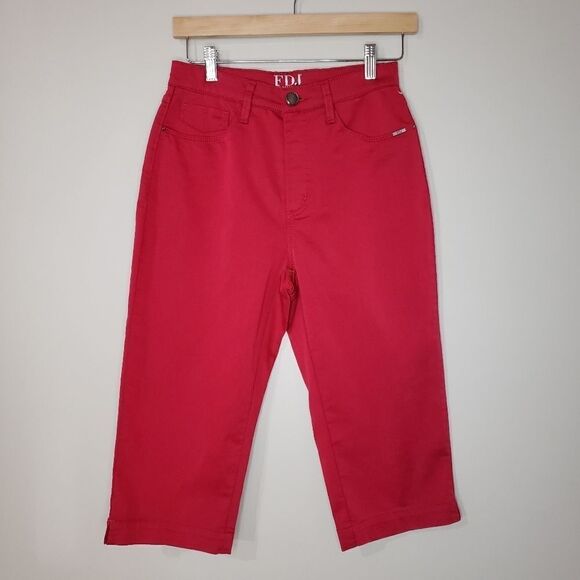 2/$25 French Dressing Red Size 4 Capri Pants - Picture 1 of 13